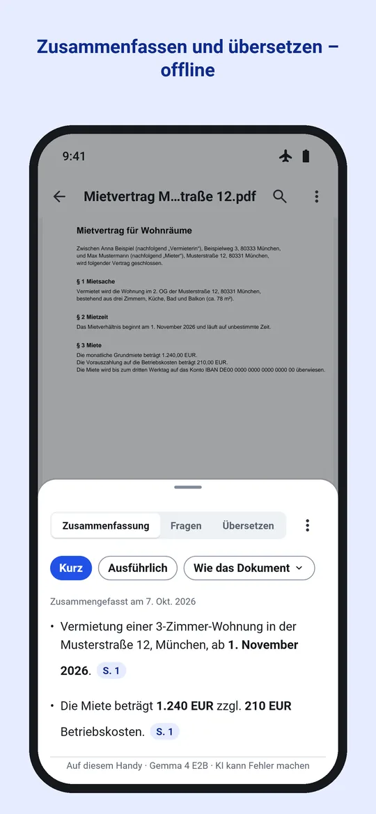 Das KI-Feld in Dokulo: eine Zusammenfassung in Punkten, jeder mit der Seite, aus der er stammt